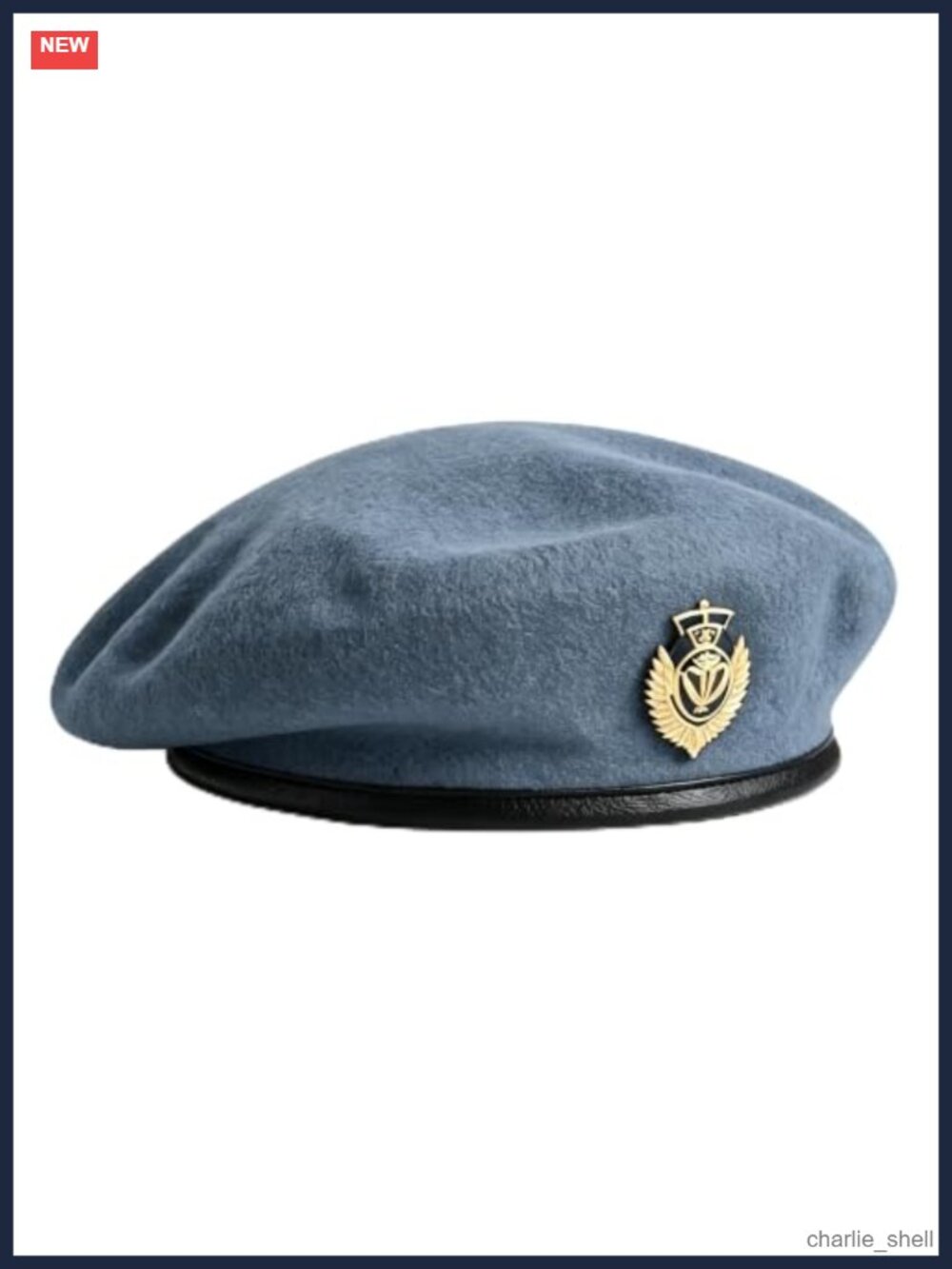 Wool French Beret Hat Adjustable Military Style Unisex